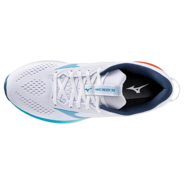Mizuno Wave Rider 30 Men's - White/Blue Jewel/Orange