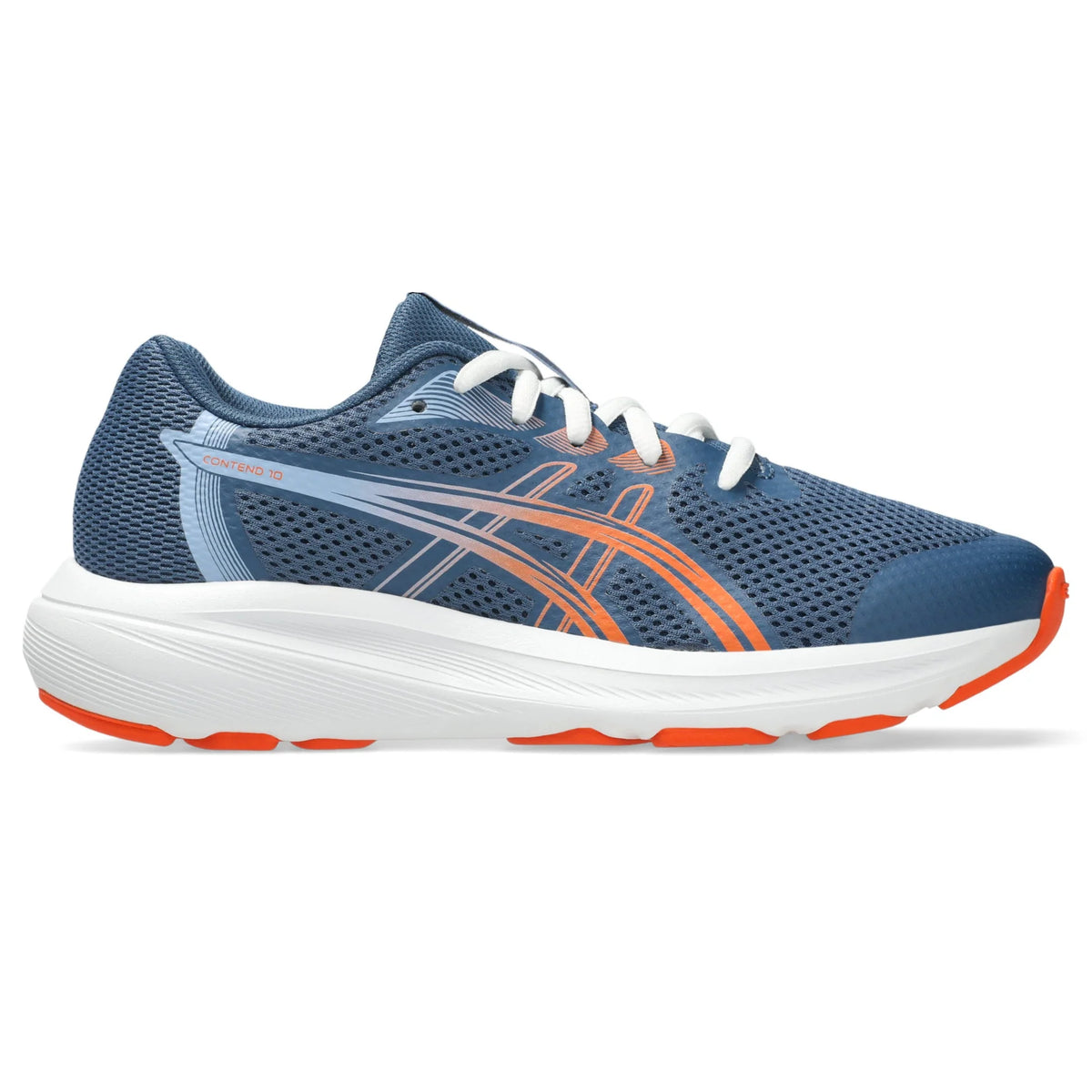 ASICS Contend 10 GS Kids - Grand Shark/Energy Orange