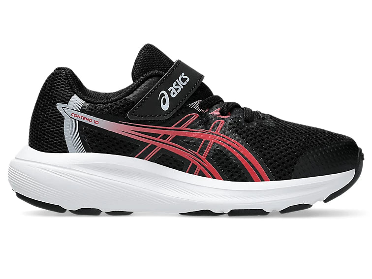 ASICS Contend 10 PS - Black/Speed Red