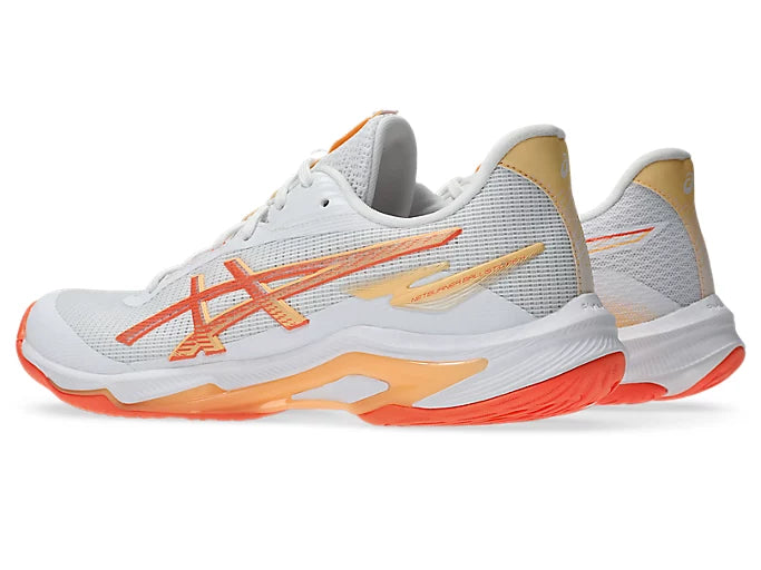 ASICS Netburner Ballistic 4 - White / Vivid Coral
