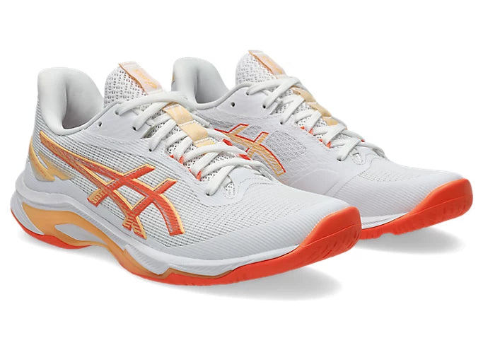 ASICS Netburner Ballistic 4 - White / Vivid Coral