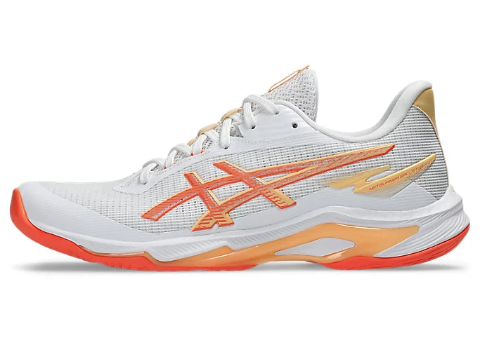 ASICS Netburner Ballistic 4 - White / Vivid Coral