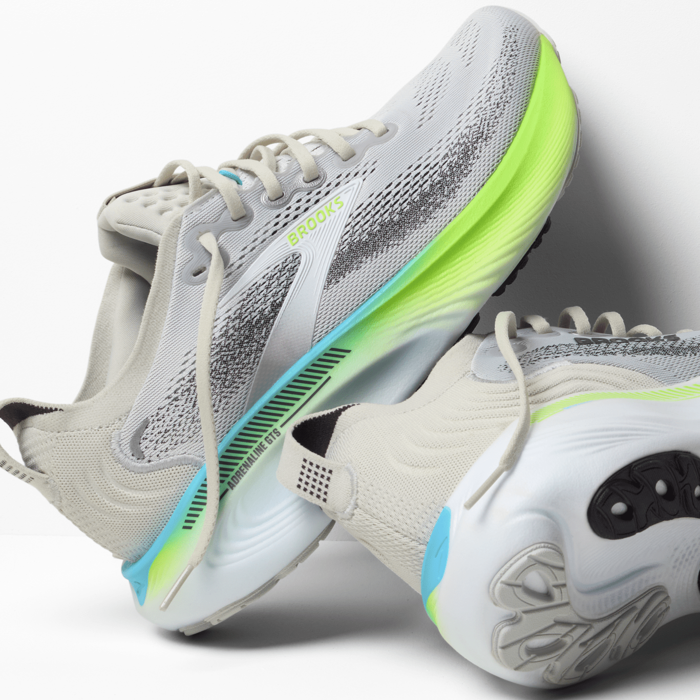 Brooks Adrenaline GTS 25 Men's Oyster/Green Gecko/Blue