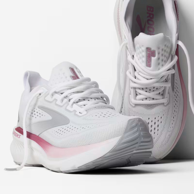 Brooks Glycerin GTS 23 Women`s - WHITE/HARBOR MIST/METAL