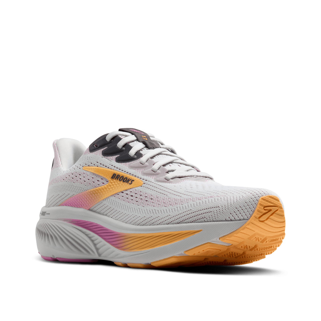 Brooks Ghost 17 Women's - Oyster / Apricot / Pink