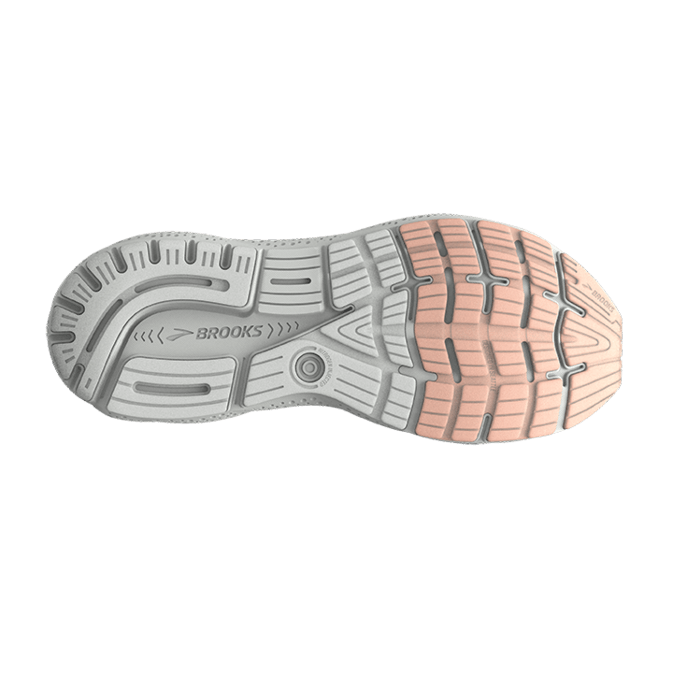 Brooks Ghost 16 Women's - White / Bluewash / Peach