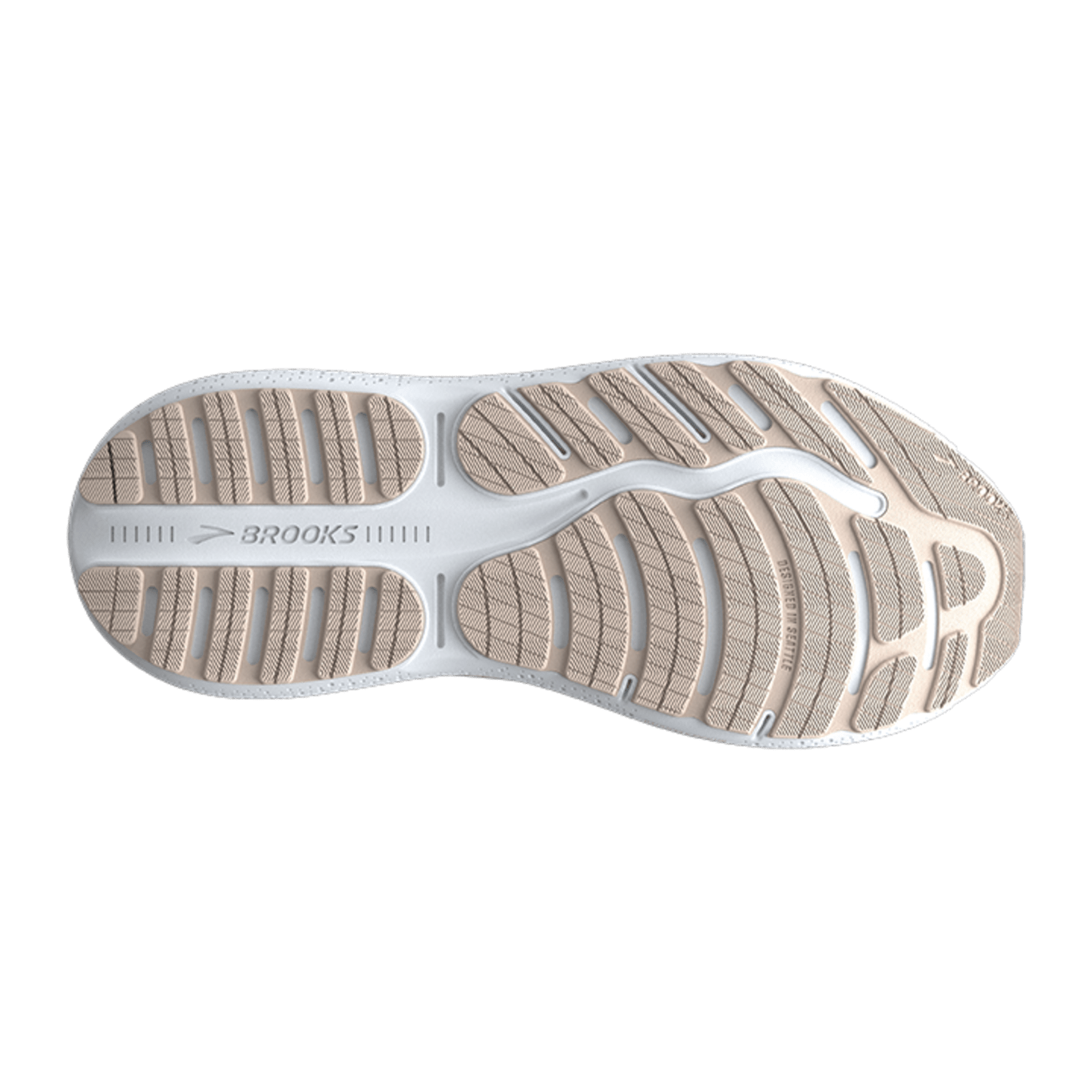 Brooks Ghost Max 2 Womens - White / Almond / Tan