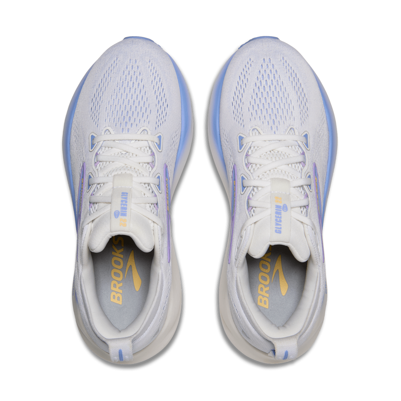 Brooks Glycerin 22 Women's - White / Blue Heron / Apricot