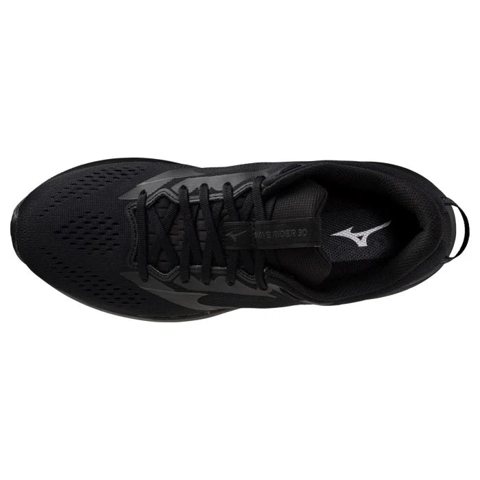 Mizuno Wave Rider 30 - Womens Running Shoes Black/Black