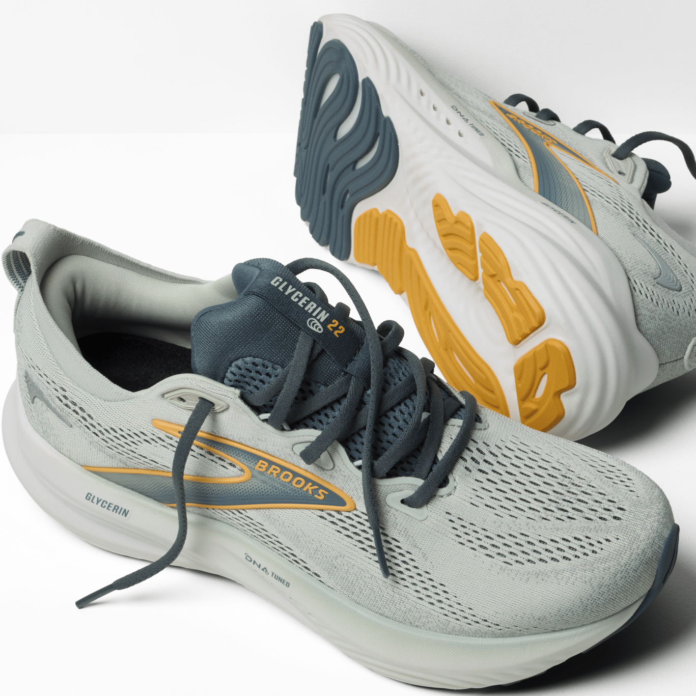 Brooks Glycerin 22 Men's - Smoke / Stormy / Orange