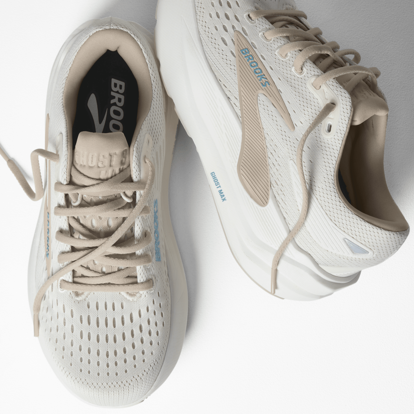 Brooks Ghost Max 3 Women's - COCONUT/GREY/BLUE