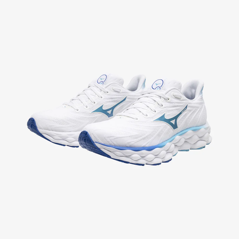 Mizuno Wave Sky 8 Womens - White Laser Blue