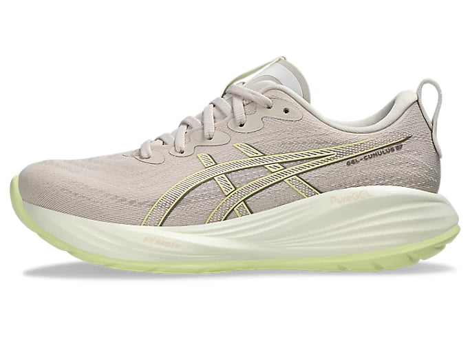 ASICS Gel-Cumulus 27 (D) Women's - Mineral Beige / Huddle Yellow
