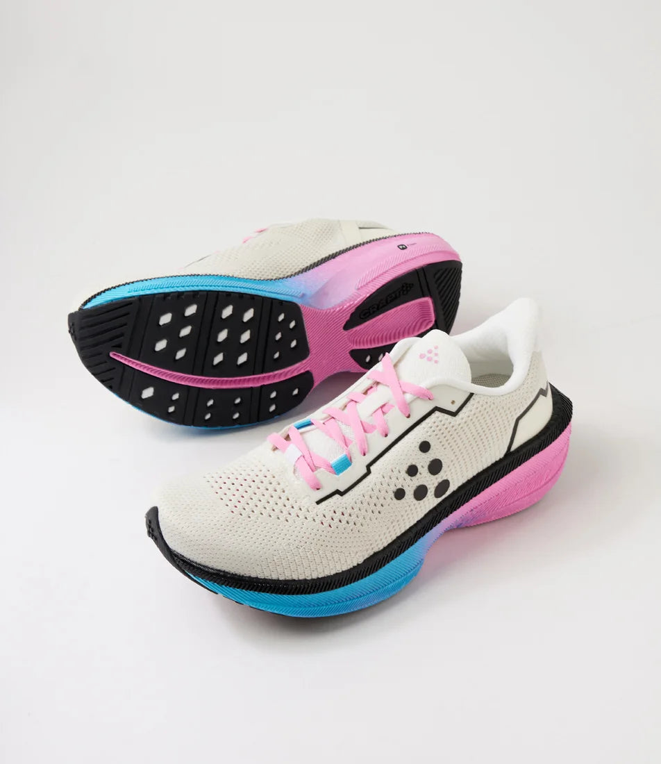 Endurance 3 Women's White Contrast Pink Mesh Sneakers