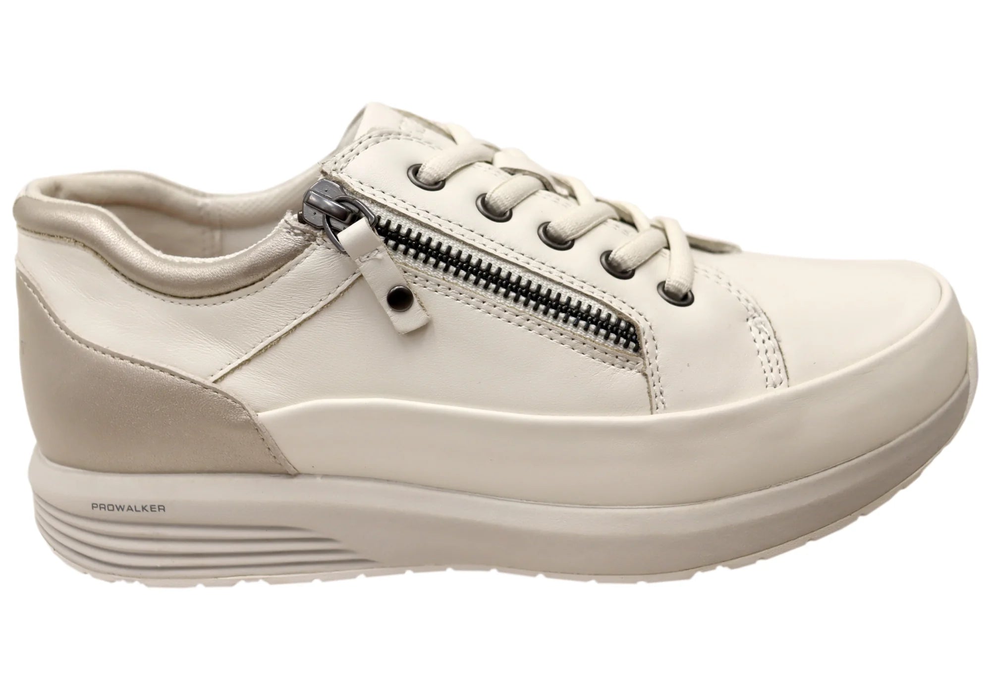 Rockport Women's Prostep Leather Walker- White