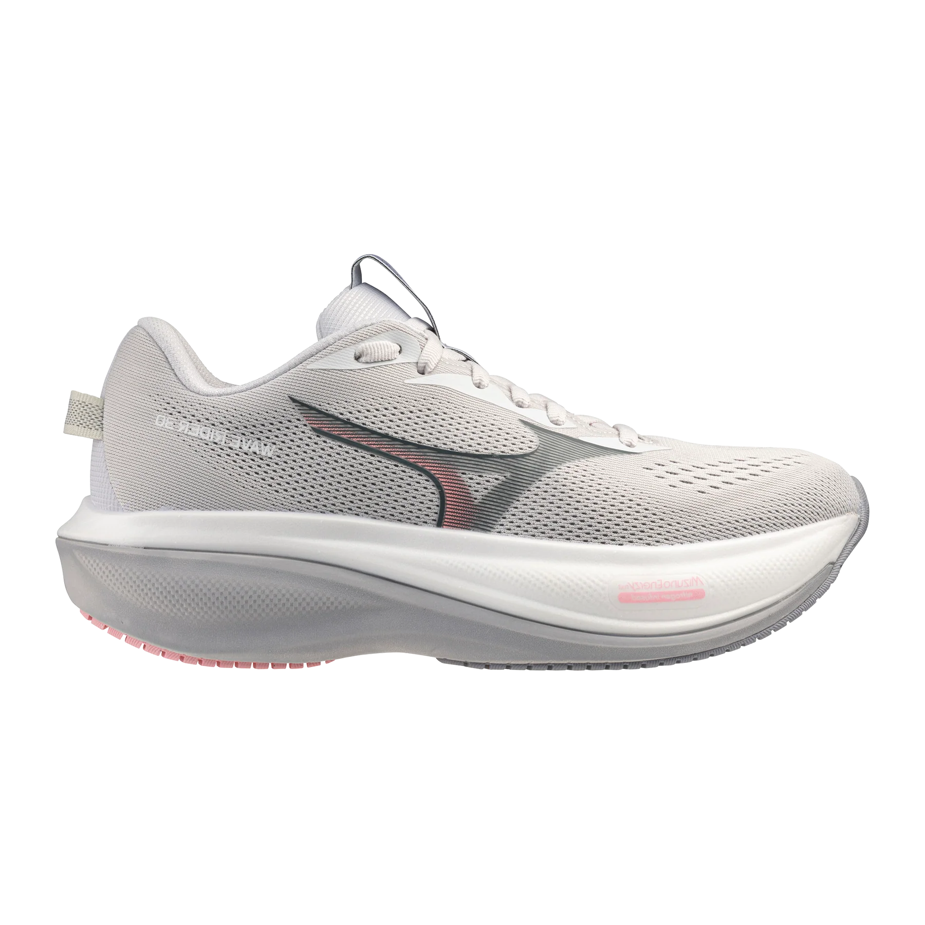 Mizuno Wave Rider 30 - Women's- Dapple Gray/Dark Slate/Pink