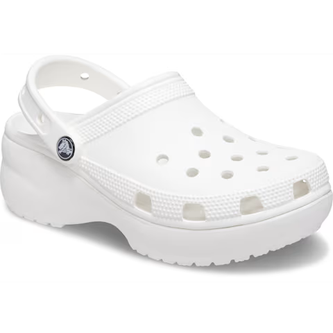 Women's Classic Platform Clog-White