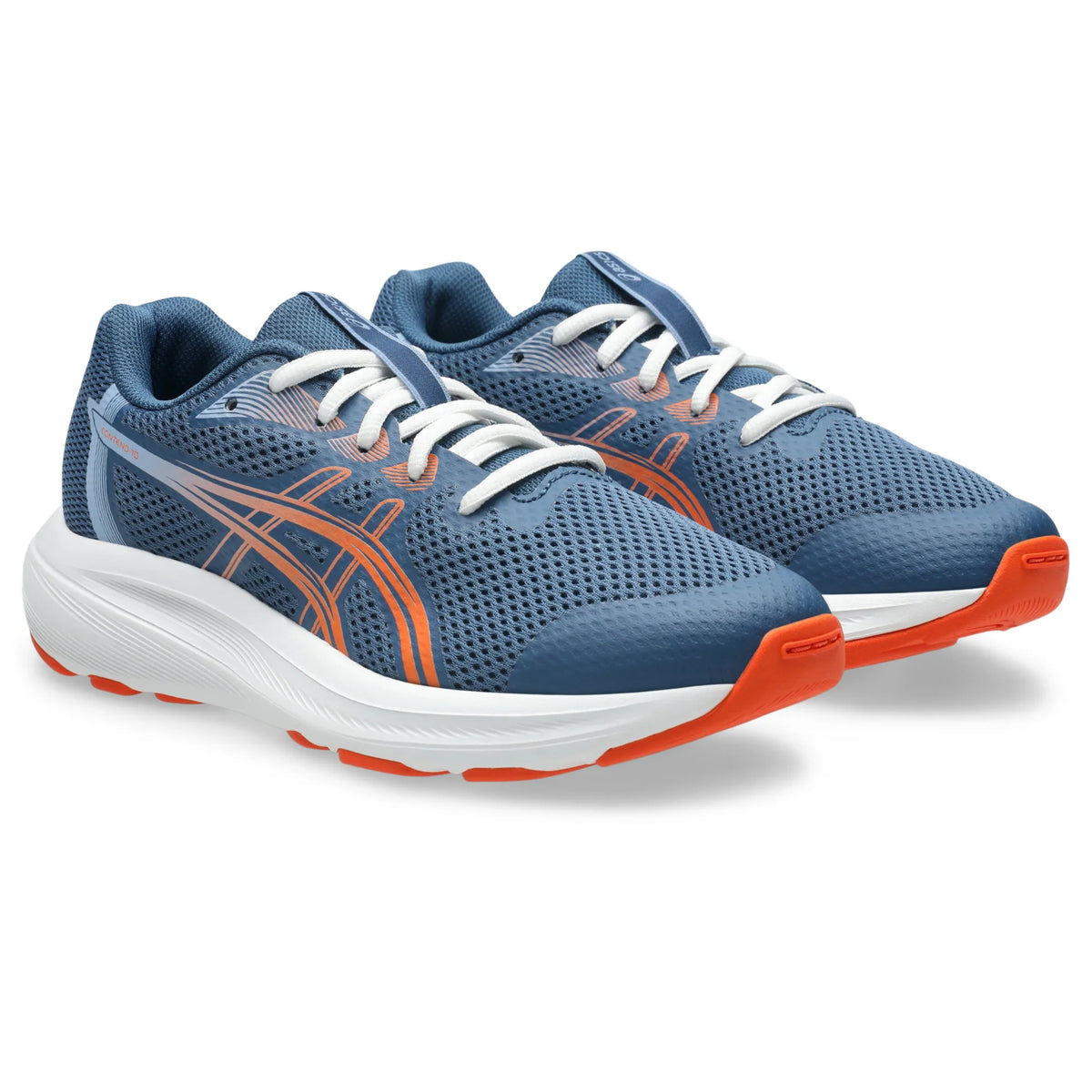 ASICS Contend 10 GS Kids - Grand Shark/Energy Orange