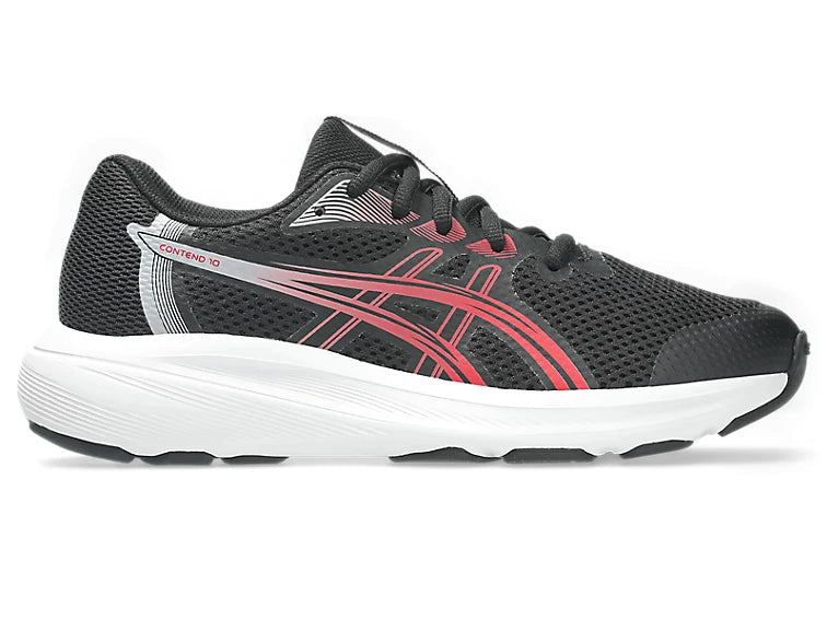ASICS Contend 10 GS Kids - Black/Speed Red