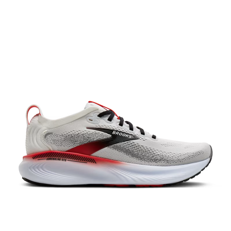 Brooks Adrenaline GTS 25 Men's - WHITE/BLACK/RED