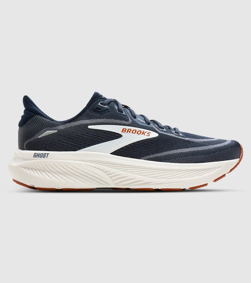 Brooks Ghost 18 Men's - NAVY BLAZER/RED EARTH