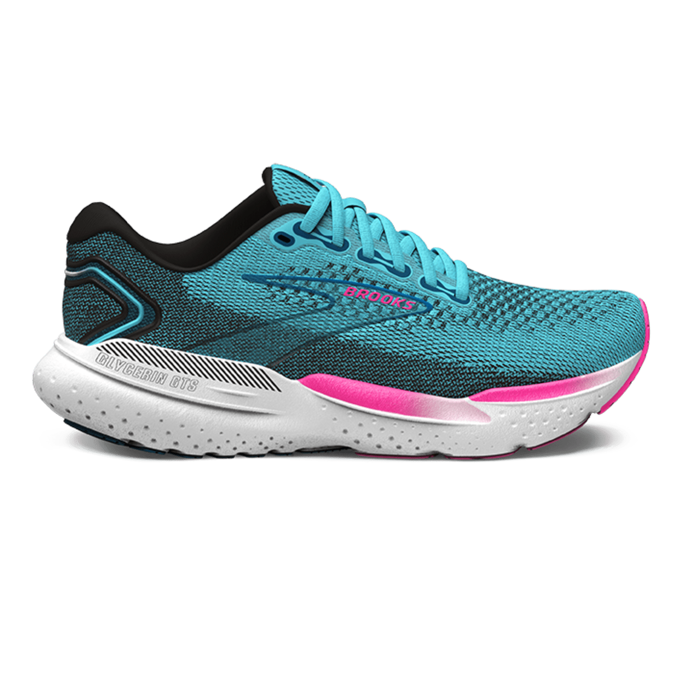 Brooks Glycerin GTS 21 Womens Running Moroccon Blue Aqua Pink Sims Sports Store