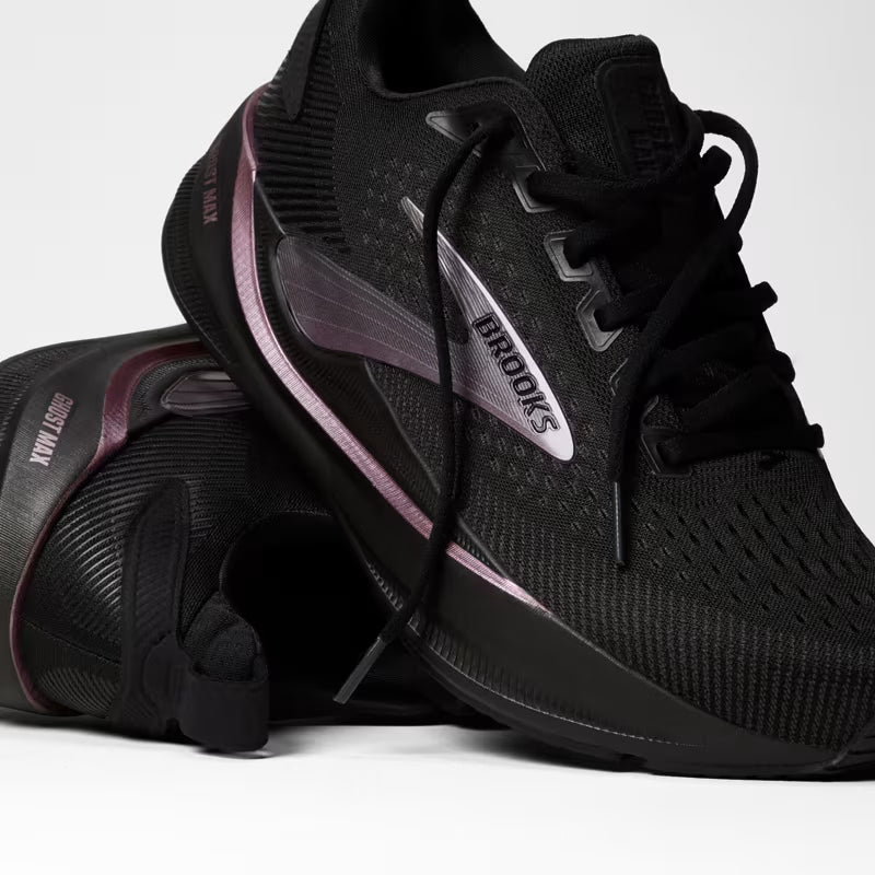 Brooks Ghost Max 4 Women's - BLACK/BLACK/ROSE GOLD