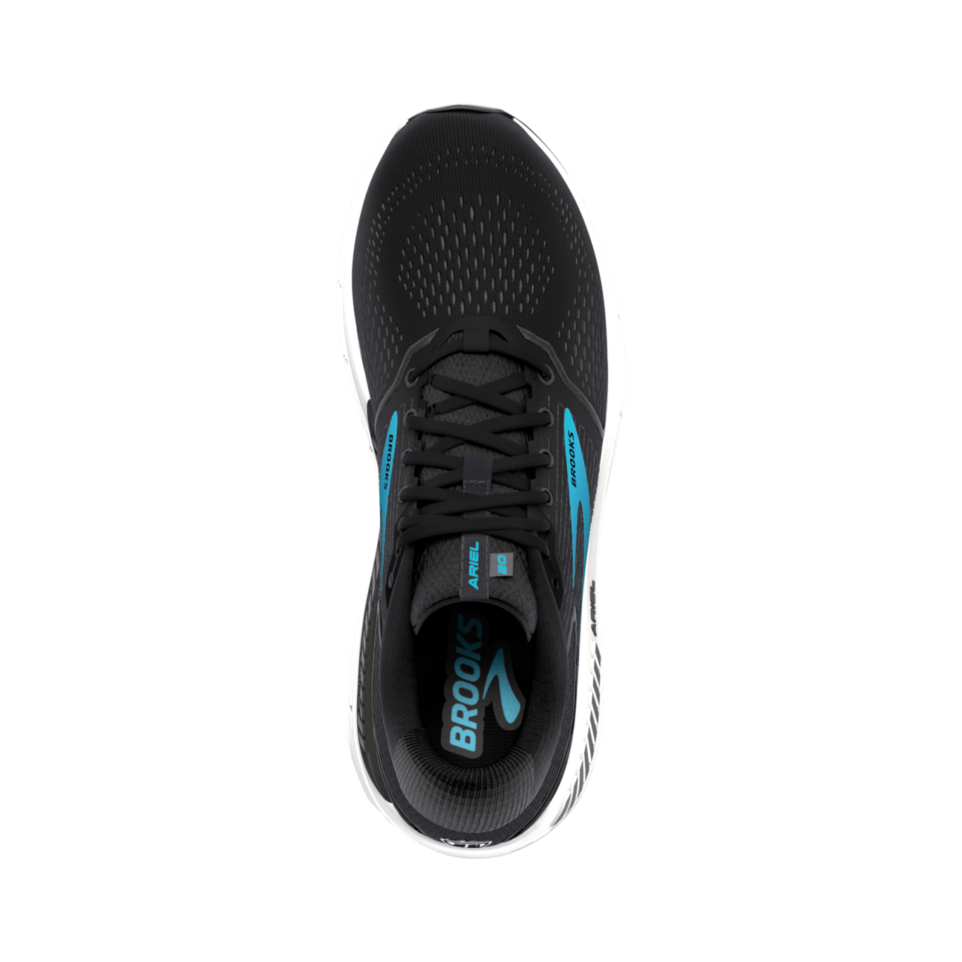 Brooks Ariel 20 Womens Black Ebony Blue Sims Sports Store