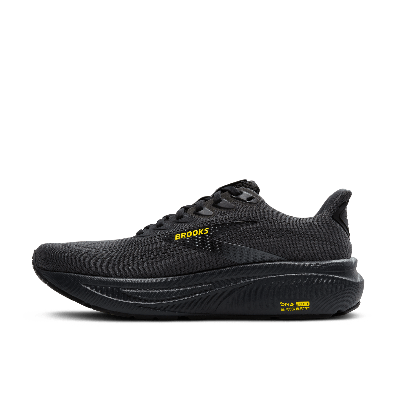 Brooks Ghost 17 Men's - Ebony / Black / Yellow