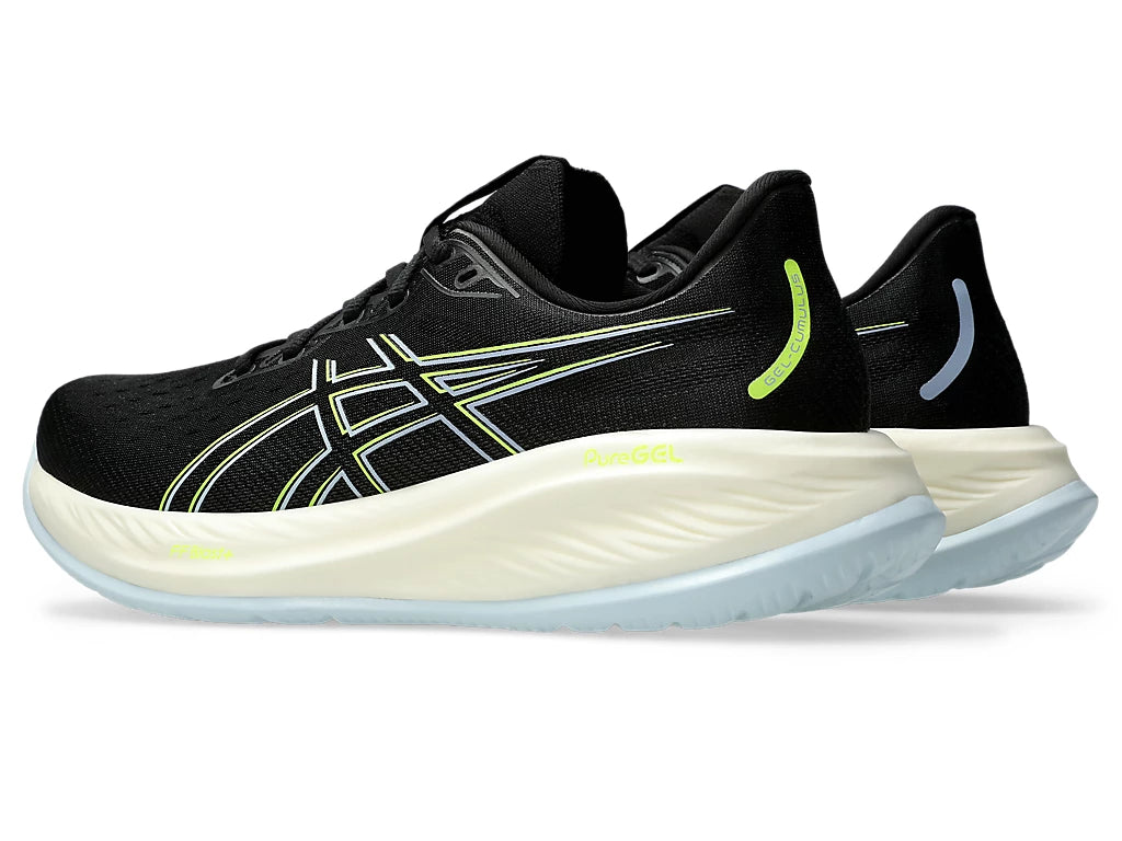 ASICS Gel-Cumulus 26 (2E) Mens - Black / Safety Yellow