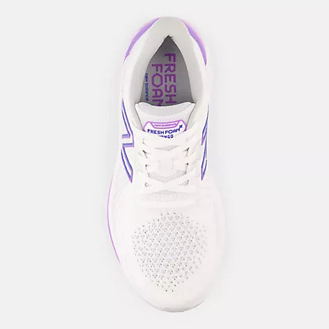 New Balance Vongo v5 Womens - White / Electric Purple / Bright Lapis