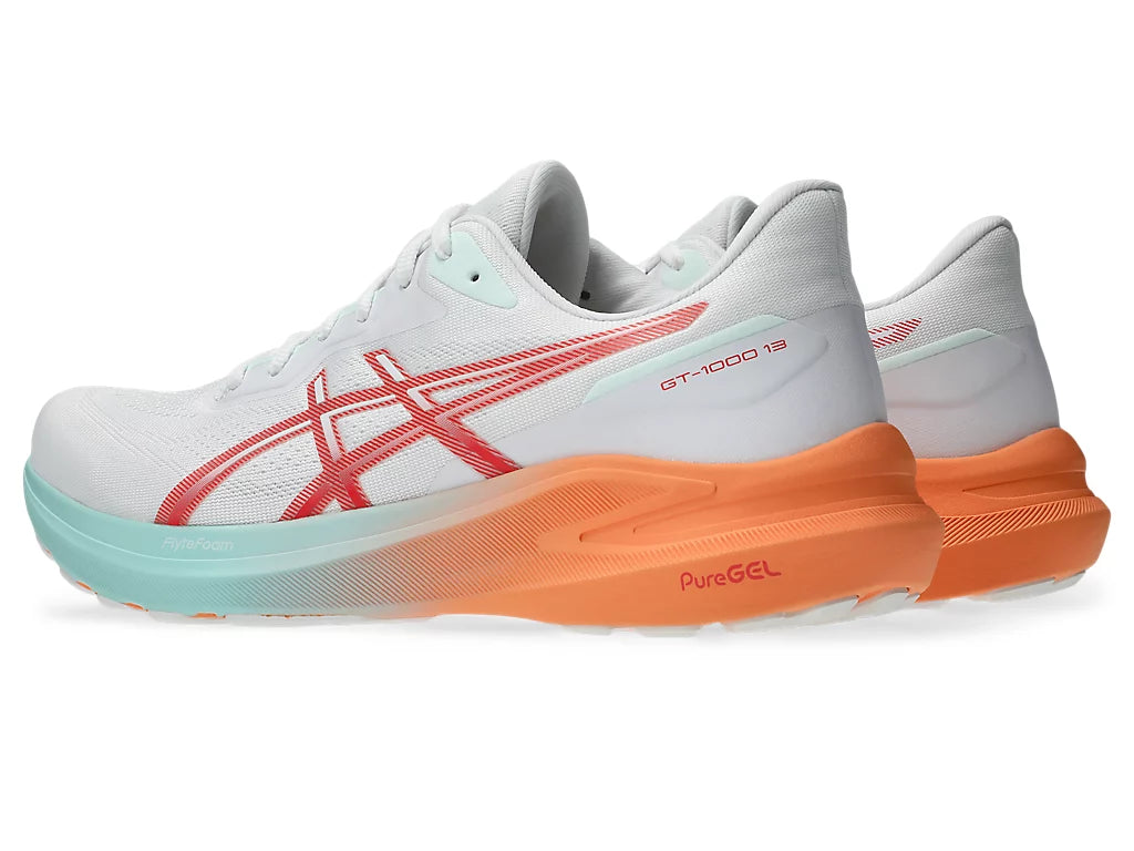 ASICS GT-1000 13 Men's - White / Coral Reef