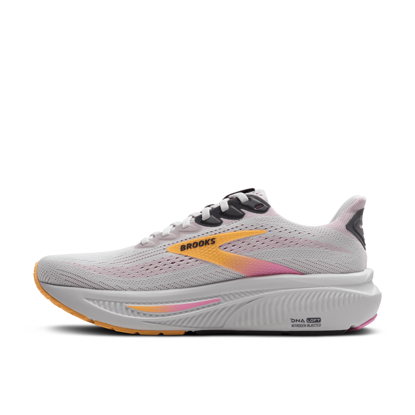 Brooks Ghost 17 Women's - Oyster / Apricot / Pink