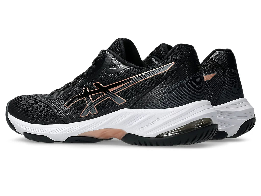 ASICS Netburner Ballistic FF 3 - Black / Rose Gold