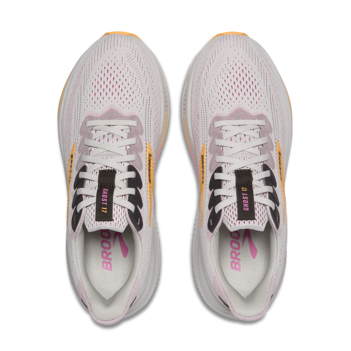 Brooks Ghost 17 Women's - Oyster / Apricot / Pink