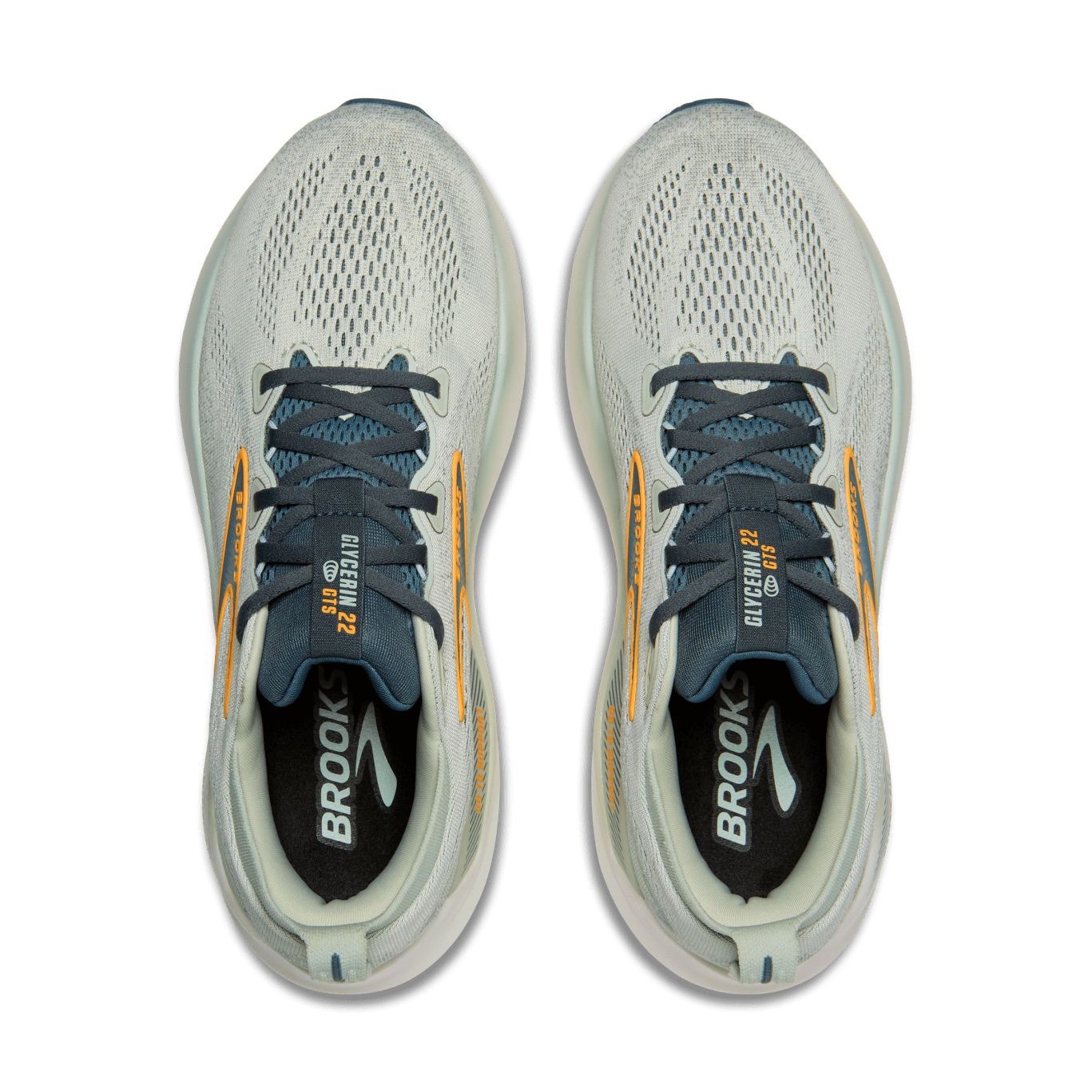 Brooks Glycerin GTS 22 Men's - Smoke / Stormy / Orange