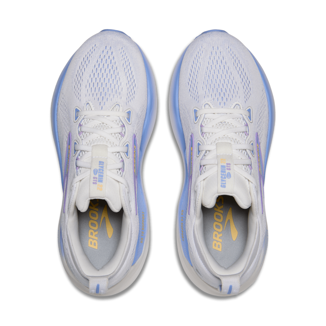 Brooks Glycerin GTS 22 Women's - White / Blue Heron / Apricot