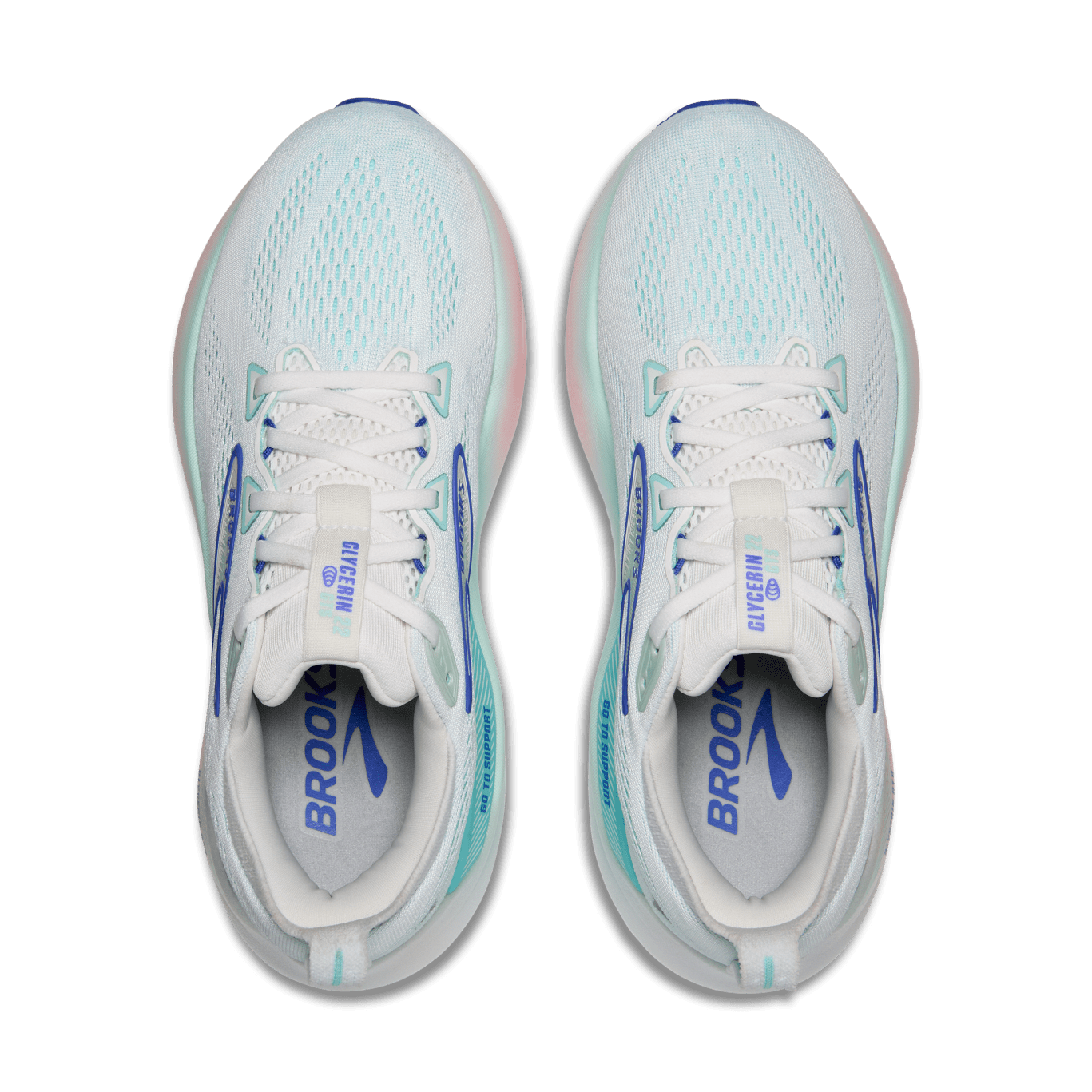 Brooks Glycerin GTS 22 Women's - White / Amparo Blue