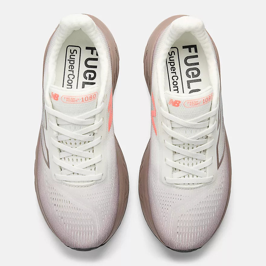 New Balance Fresh Foam X 1080 v14 Womens - Earth Shadow / Urgent Red