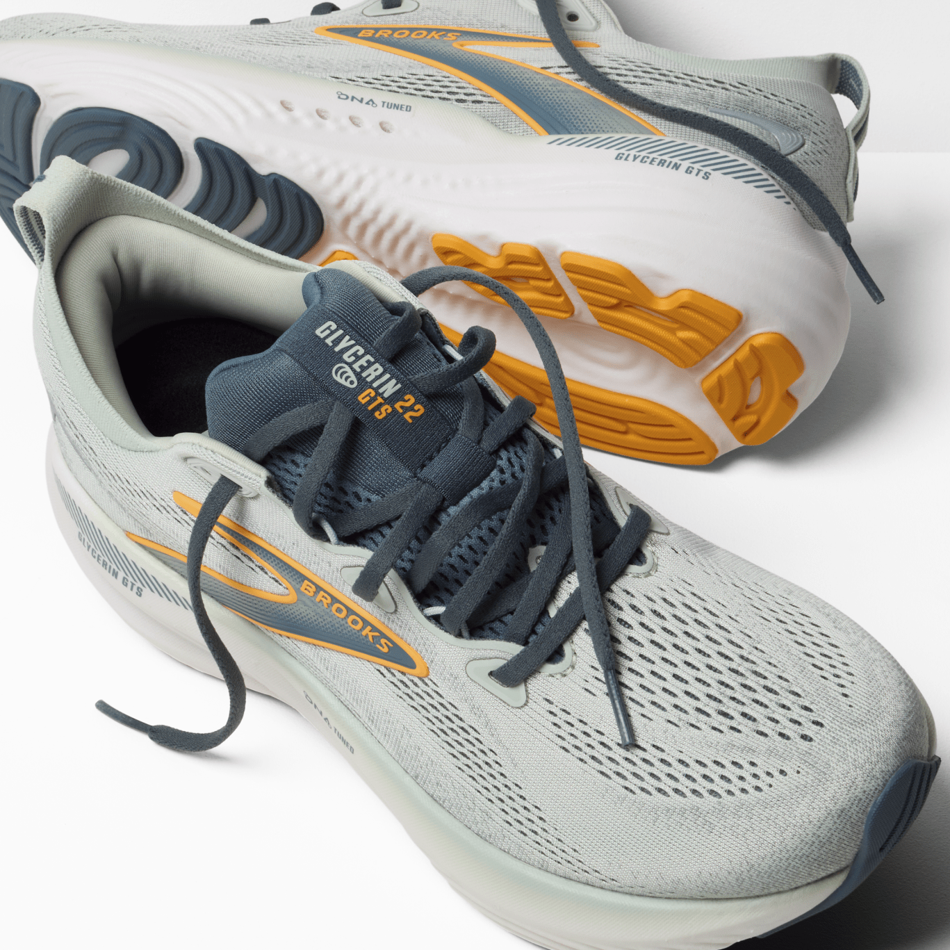 Brooks Glycerin GTS 22 Men's - Smoke / Stormy / Orange