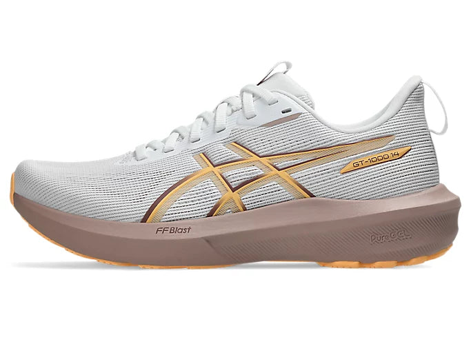 ASICS GT-1000 14 Womens - White / Rubble Red