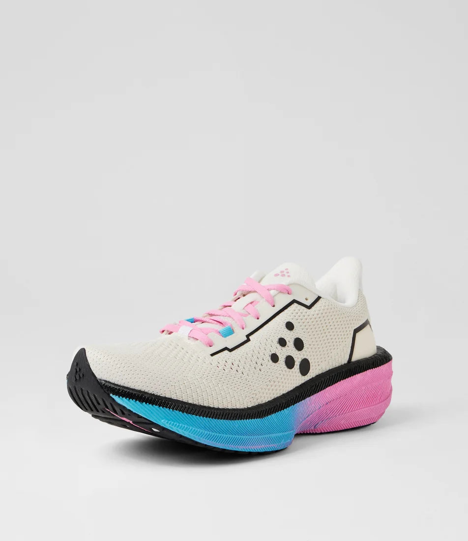 Endurance 3 Women's White Contrast Pink Mesh Sneakers