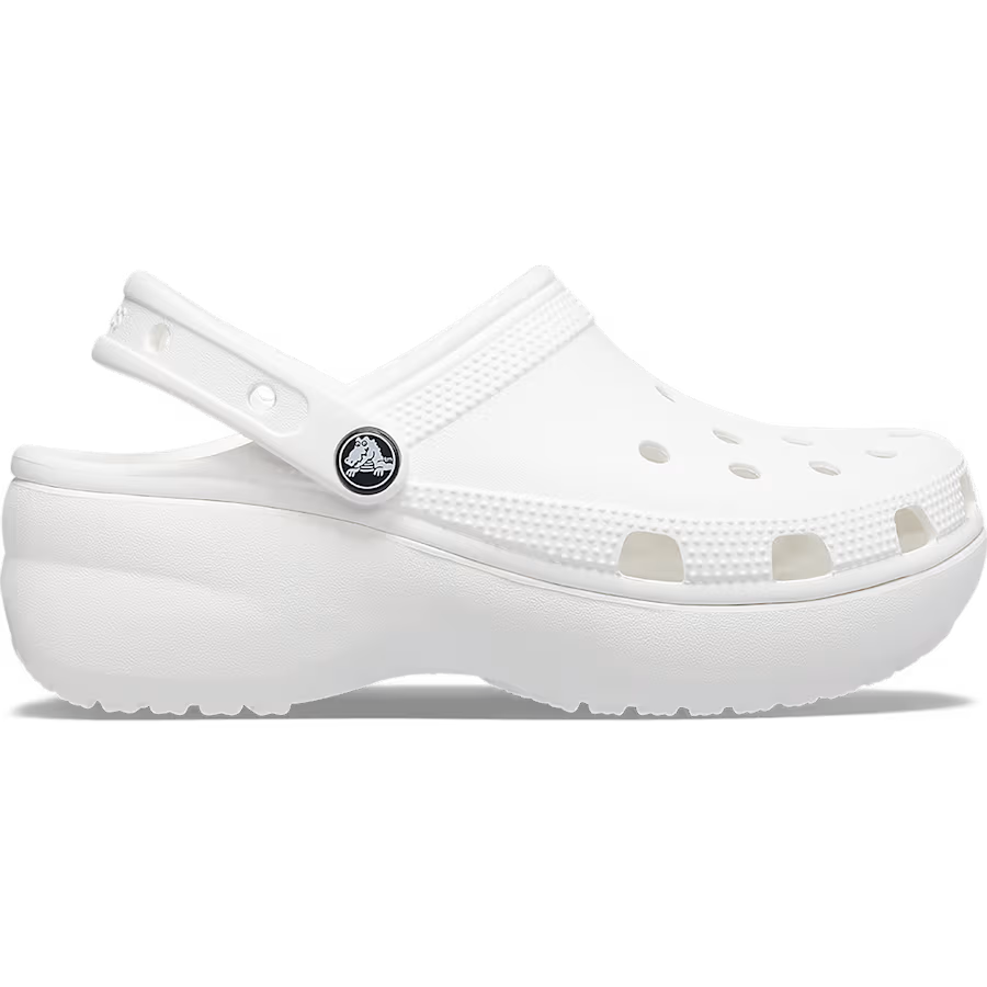 Women's Classic Platform Clog-White