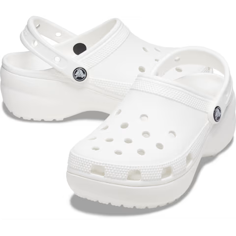Women's Classic Platform Clog-White