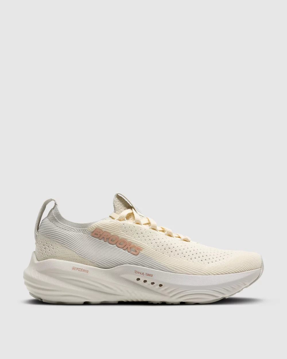 Brooks Glycerin Stealthfit 22 Women's - COCONUT/OYSTER/ROSE