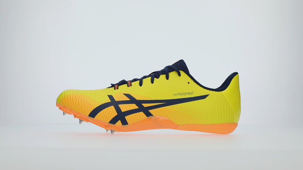 ASICS Hyper Sprint Bright Yellow Blue Expanse – Sims Sports