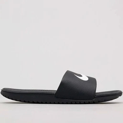 Nike Boys' Kawa Slides-Black/White